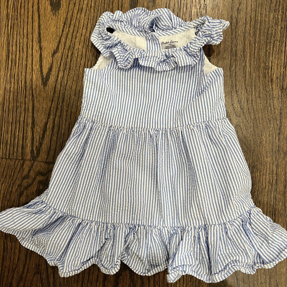 Ralph Lauren Seersucker Baby Dress